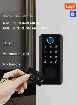S919-8 TTLock Tuya BLE App Digital Biometric Fingerprint Code Card Key Smart Door Lock for Home