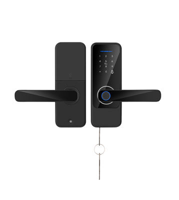 Qleung S810 Smart Door Lock with Fingerprint Password Card Tuya App Remote Control for 38-55mm Door Thickness