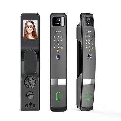 Hot Sale 3D face ID Tuya wifi Lock Biometric Fingerprint Password Key Code Smart Door Lock with Camera