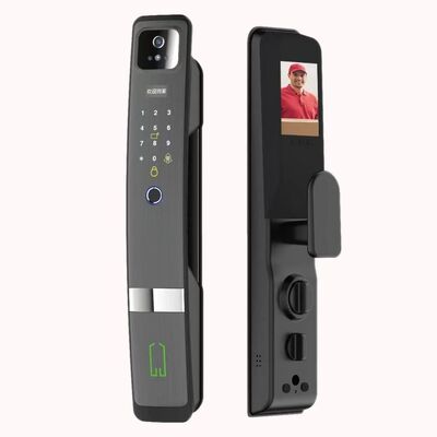 Qleung S924 Max 10 Language 3D Face Tuya APP Lock Password Key Code Biometric Fingerprint Smart Cloud Wood/Aluminum Door Lock
