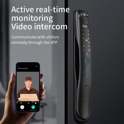 3D Face Recognition Palm Prints Fingerprint Locks Tuya Active Video Calling Password IC Cards Wifi Smart Door Lock