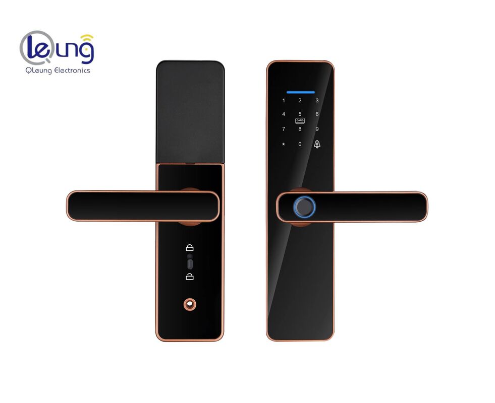 Red Bronze S811 Qleung Smart Home Door Lock with Semiautomatic Tuya Technology