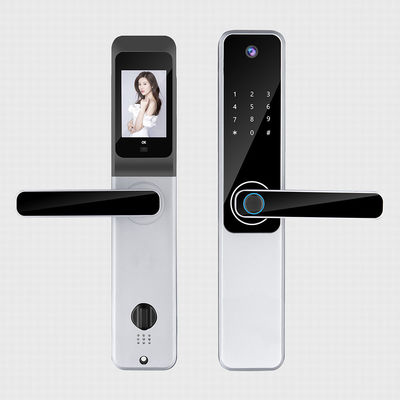 Alumínio Tuya Smart Fingerprint Lock Negro Quarto de Hotel Fechaduras Eletrônicas de Portas
