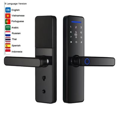 Controle remoto fechadura inteligente TTlock Tuya impressão digital fechadura de porta interior