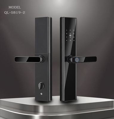 Black Smart Life Bloqueio de porta de impressão digital para Tuya Wifi TTlock App