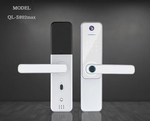 Bloqueio eletrônico de porta Sliver Bloqueio de porta de impressão digital Homologação CE RoHS