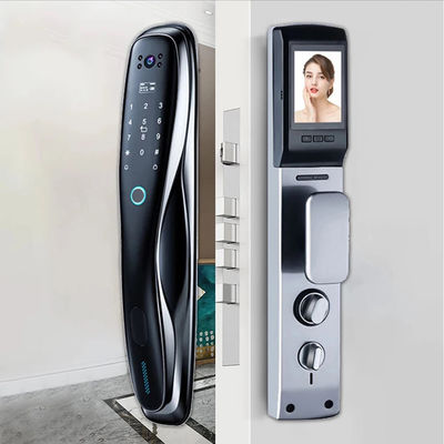 Fechadura de porta de liga de alumínio com câmera Fechadura de porta digital de apartamento RoHS