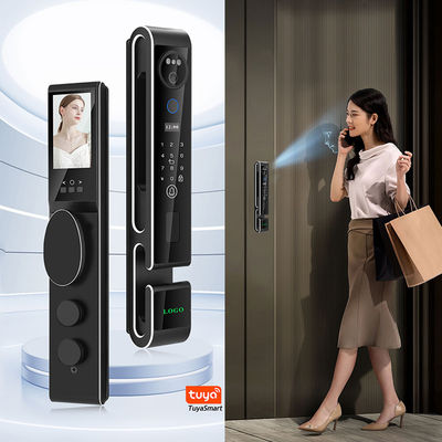 3D Face Inteligente Fechadura de Porta S666 Com Intercom Luxury Fechadura de Porta
