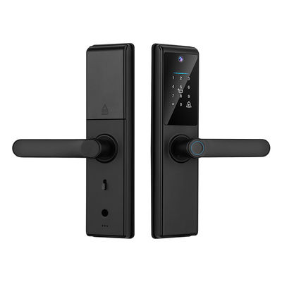 Tuya Smart Door Lock With Camera Fingerprint Key Card Passcode Para Hotéis