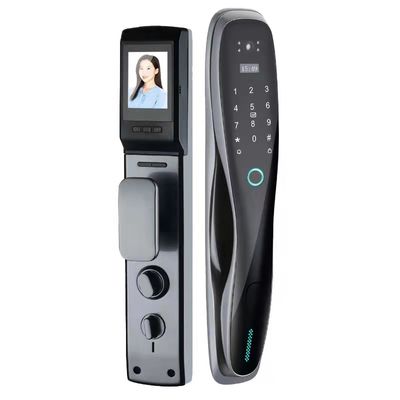Qleung S928MAX totalmente automático Usmart Go Wifi controle remoto fechadura de porta Senha Biométrica impressão digital fechadura de porta inteligente