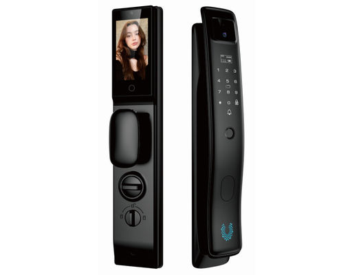 Qleung totalmente automático 3D Face ID Tuya WIFI APP controle remoto impressão digital Palma de reconhecimento de cartão chave código S958Max Smart Lock