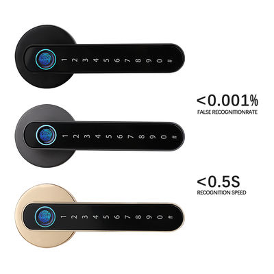 Fechadura Inteligente Qleung S604L com Impressão Digital, Wi-Fi, App Tuya, Controlo Sem Chave, Palavra-passe para Quarto, Fechadura Inteligente para Casa Tuya