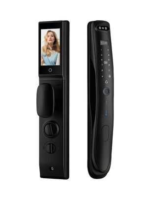 Reconhecimento facial 3D impressões da palma das mãos impressões digitais fechaduras Tuya ativo vídeo chamada senha cartões IC Wifi Smart Door Lock