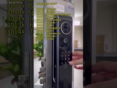 6068 Mortise Aluminium Alloy CNC Smart Wifi Door Lock com interfone de reconhecimento facial 3D